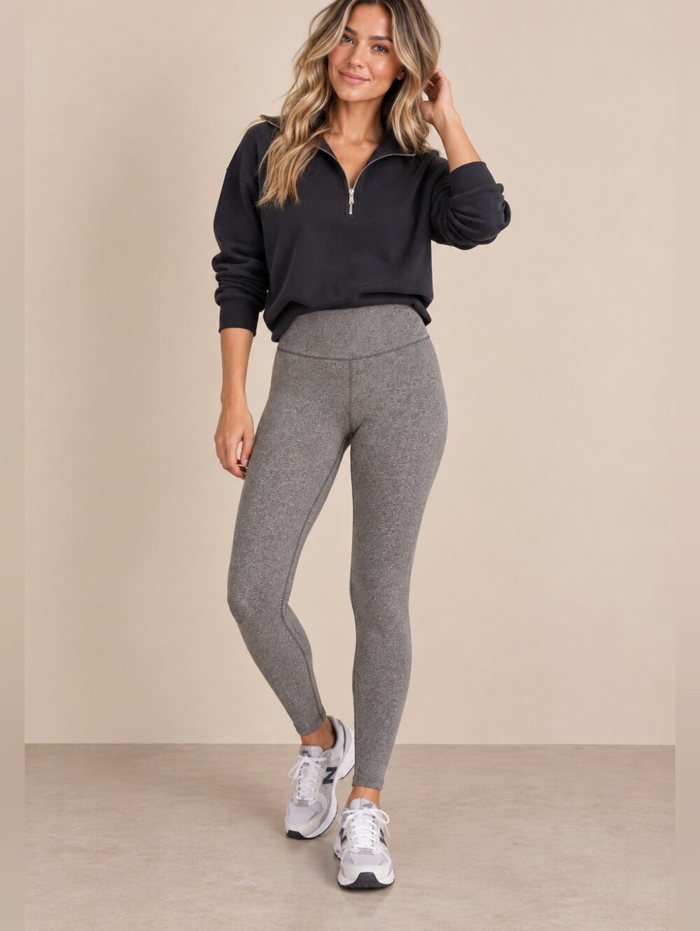 Madewell Form Highrise 7/8 Leggings Size Large Heathered Grey